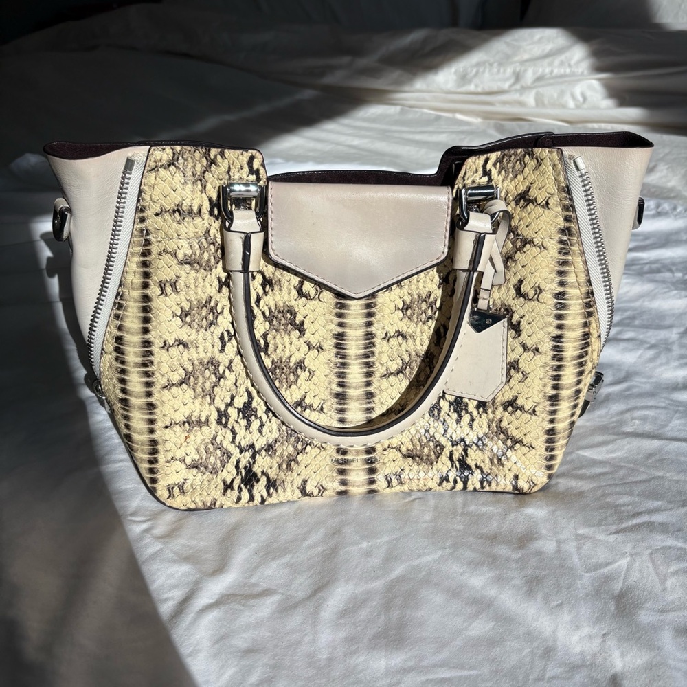 michael kors snakeskin leather bag